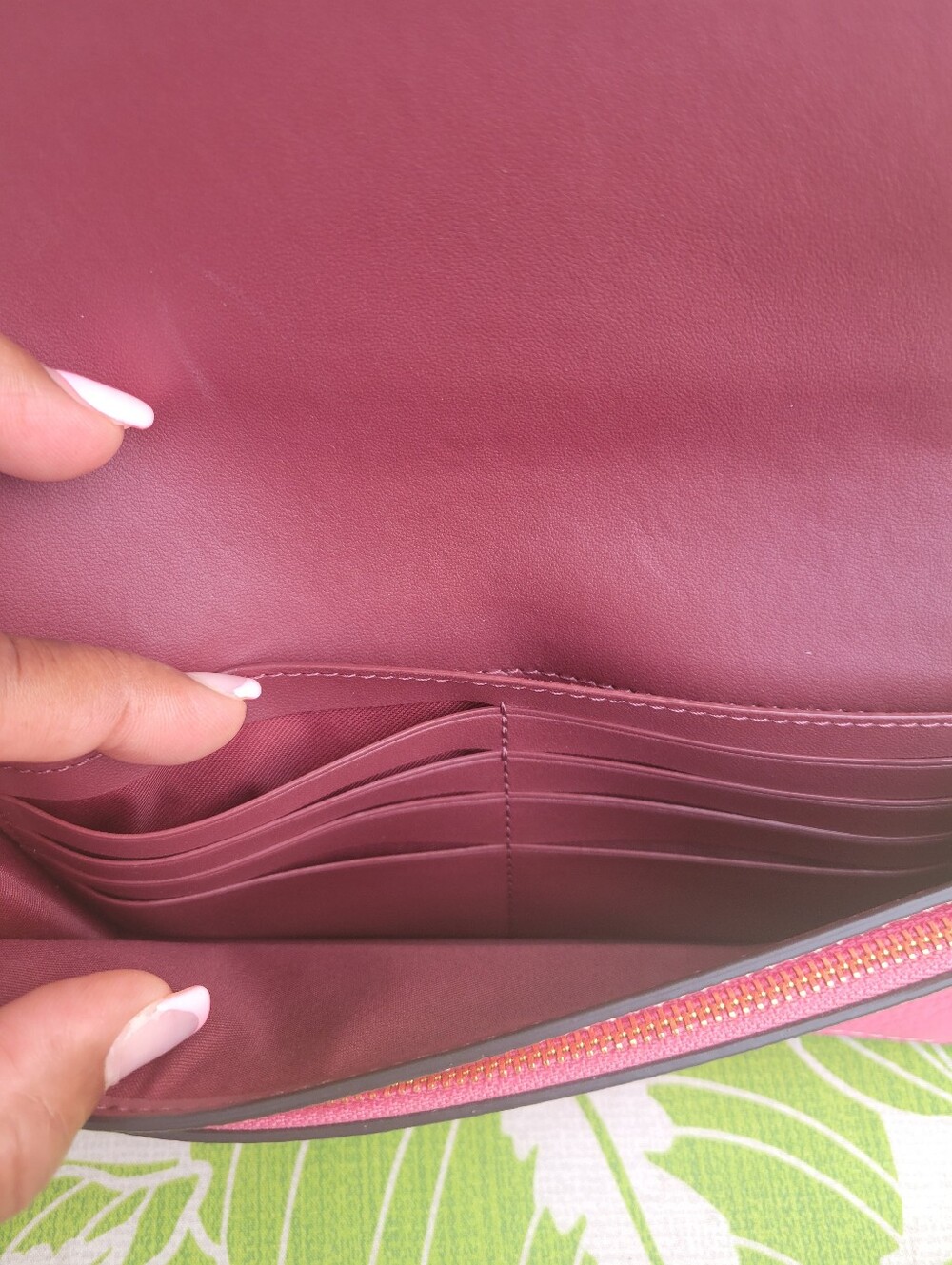 Coach NWOT Pink Cartoon Anna Foldover Clutch Crossbody With Trompe L'oeil Print - Picture 9 of 10
